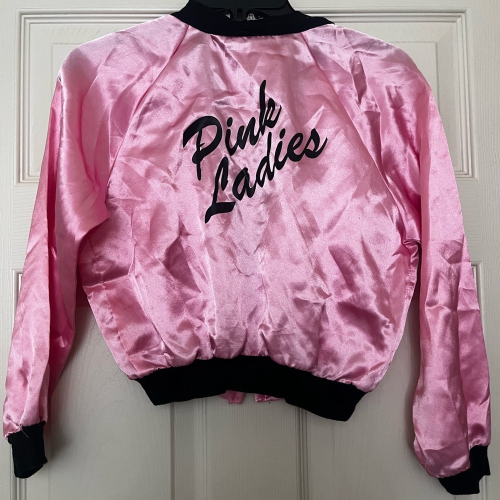 Pink Ladies Jacket with black trim